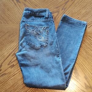 Cache Blue Embroidered Pocket Women’s Jeans